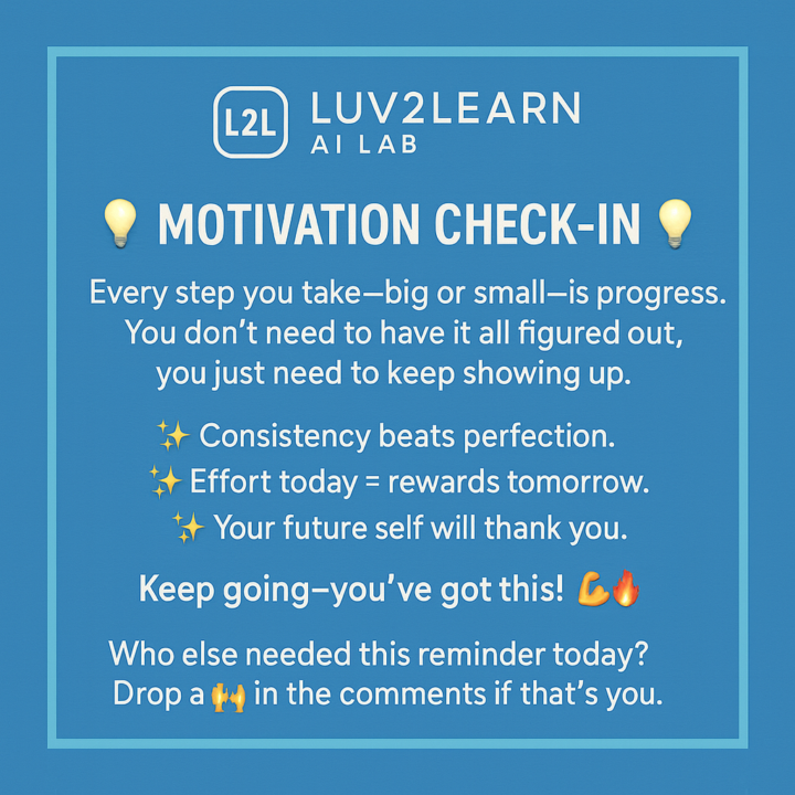 Here’s a little motivation for you today: 🌟