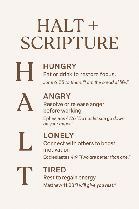 Weekly Challenge HALT... on Sunday and any other day if you need it! 