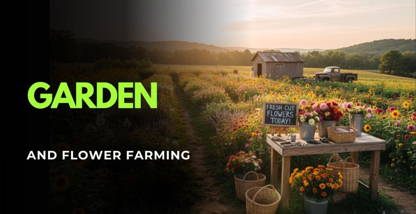 Garden and flower farming