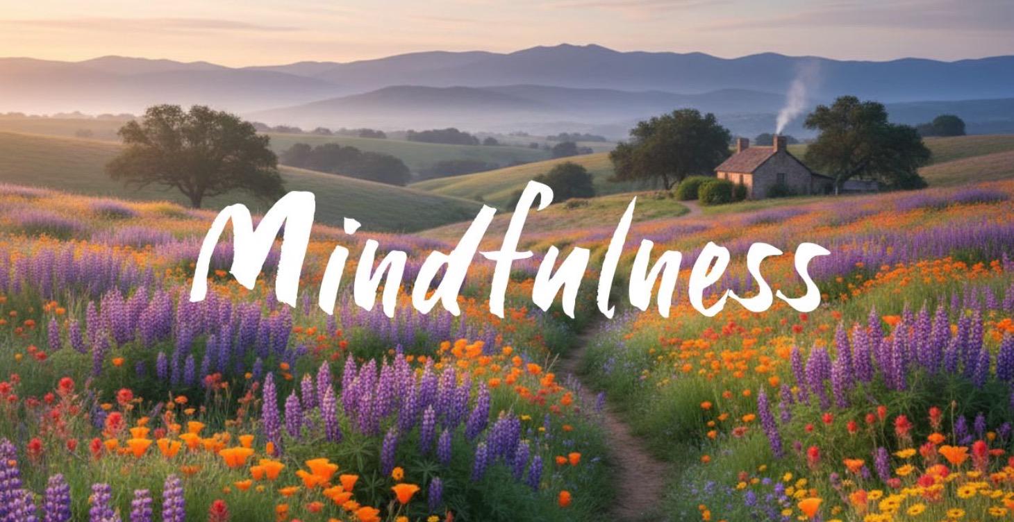 Mindfulness with flowers