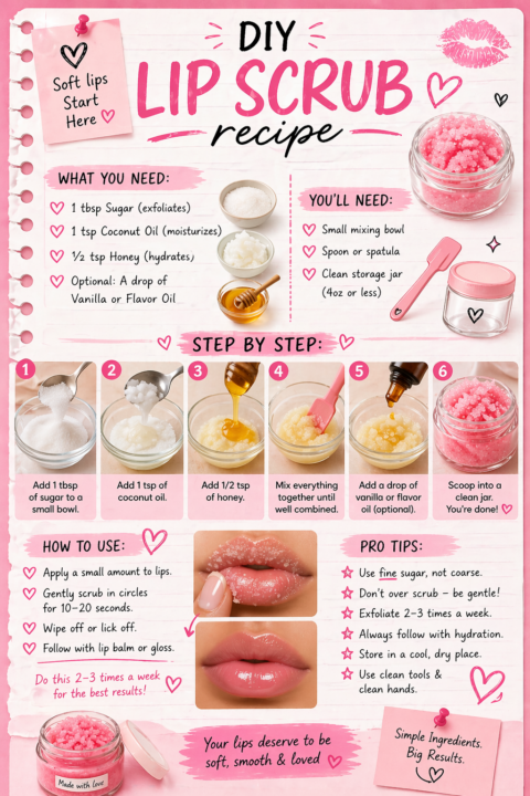 Making your own Lip scrubs