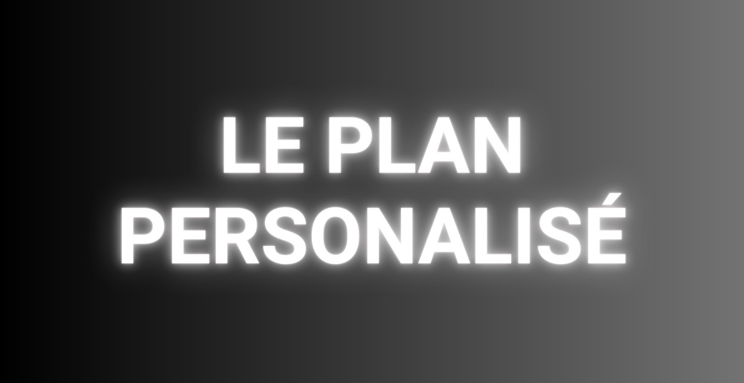 MODULE 9 – LE PLAN PERSONNALISÉ