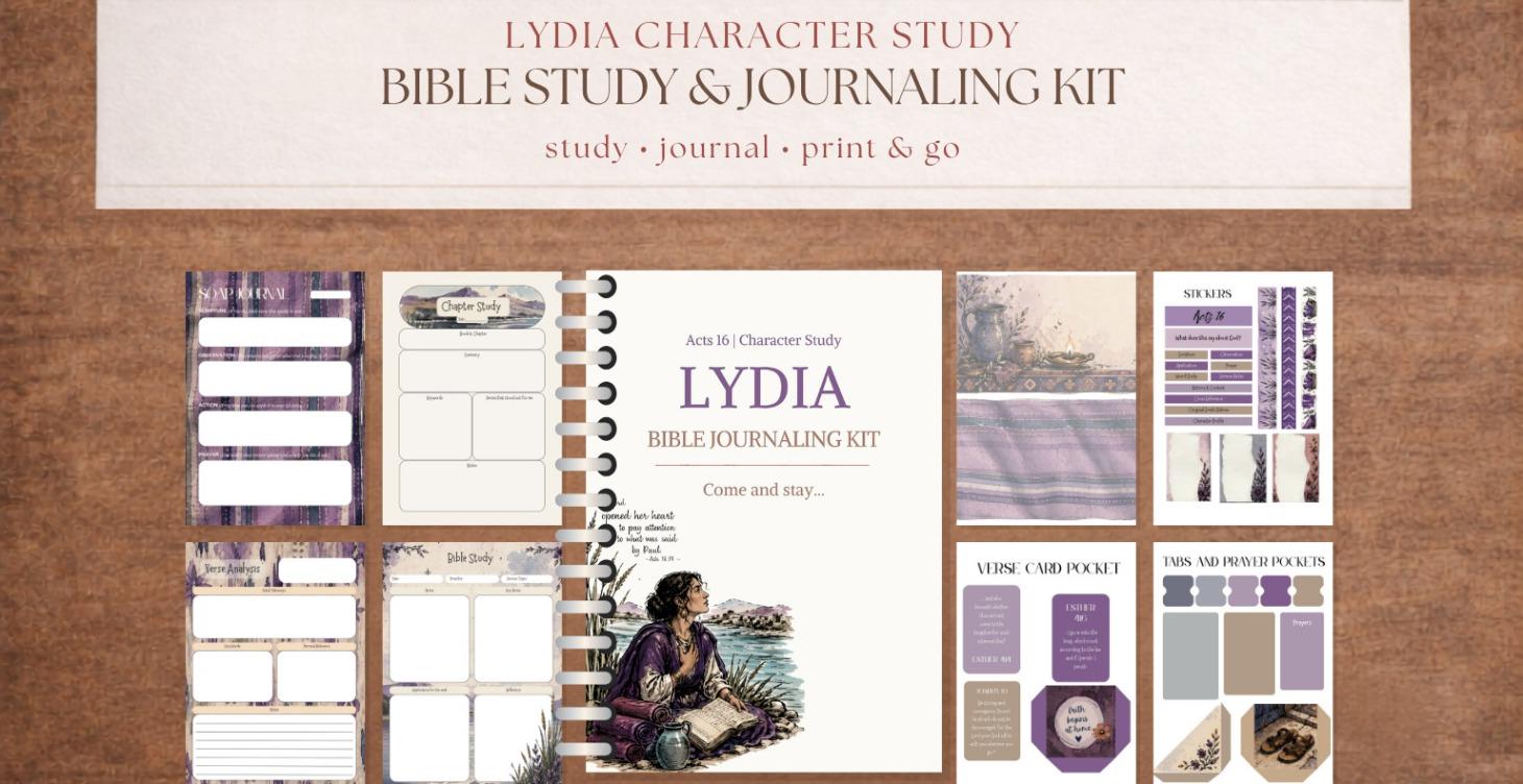 Lydia Character Study Bible Journal Kit