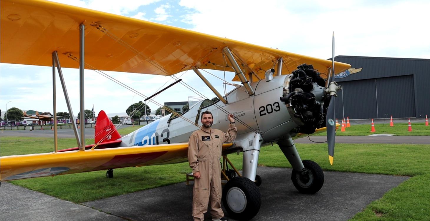 My first Stearman flight video