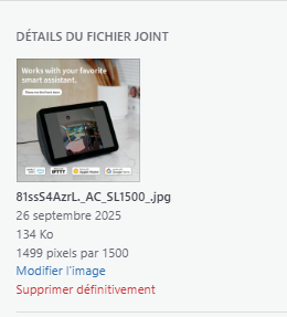 HELP Résolution des photos de produit 