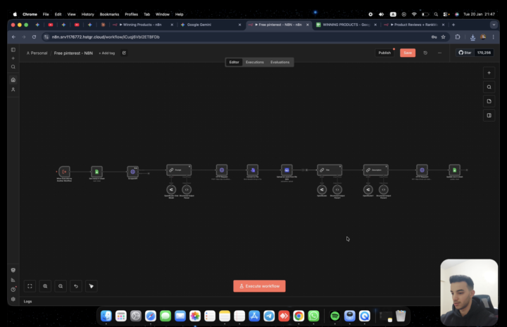 Pinterest Workflow 0$ Cost - Update