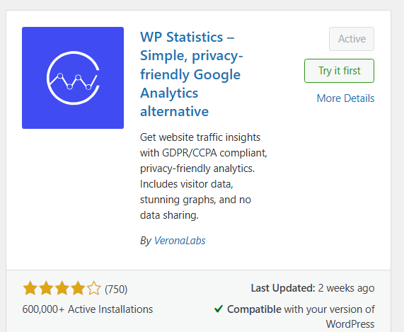 📅Google Analytics vs wpStatistics / fabor