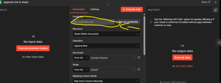 CREATE A WORFLOW