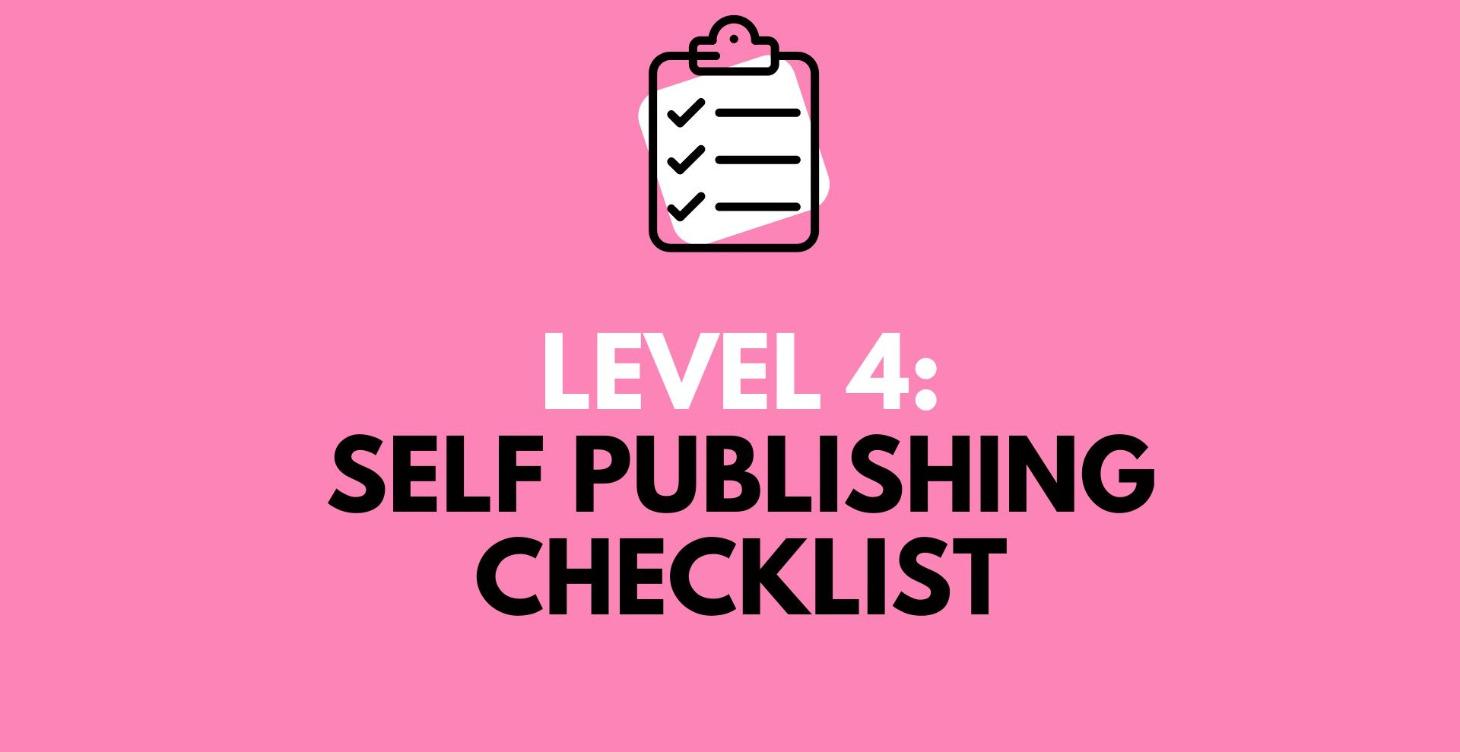 Self Publishing Checklist