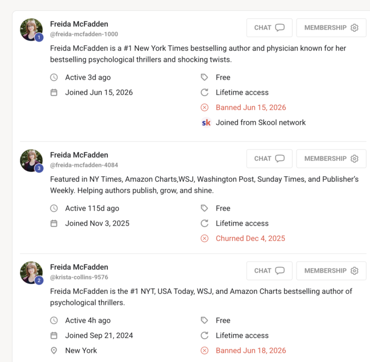 SCAM ALERT 🔴 FREIDA MCFADDEN