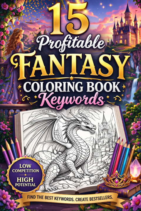 Fantasy Coloring Book Keywords Pack 