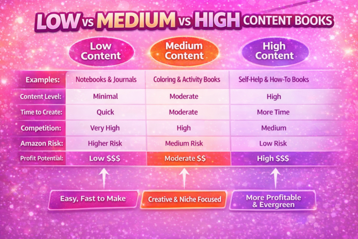 Low, Medium, or High Content Books Simplified