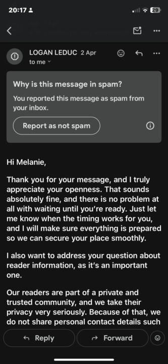 Scam alert