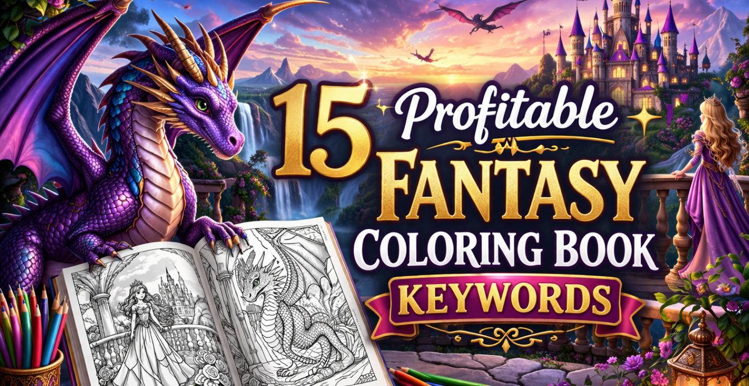 15 Profitable Fantasy Coloring Book Keywords