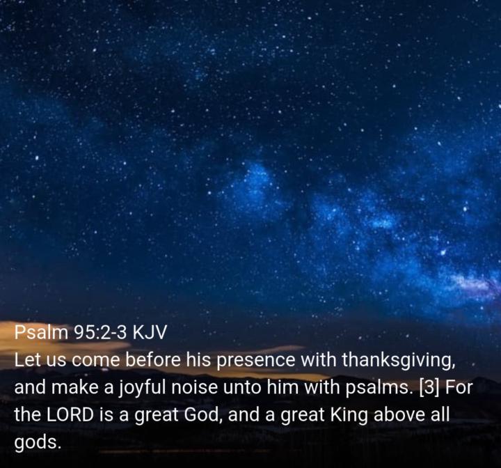 Psalm 95:2-3