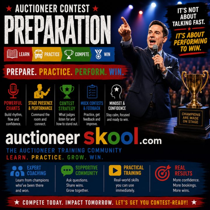 New in Classroom! Auctioneer Contest Prep