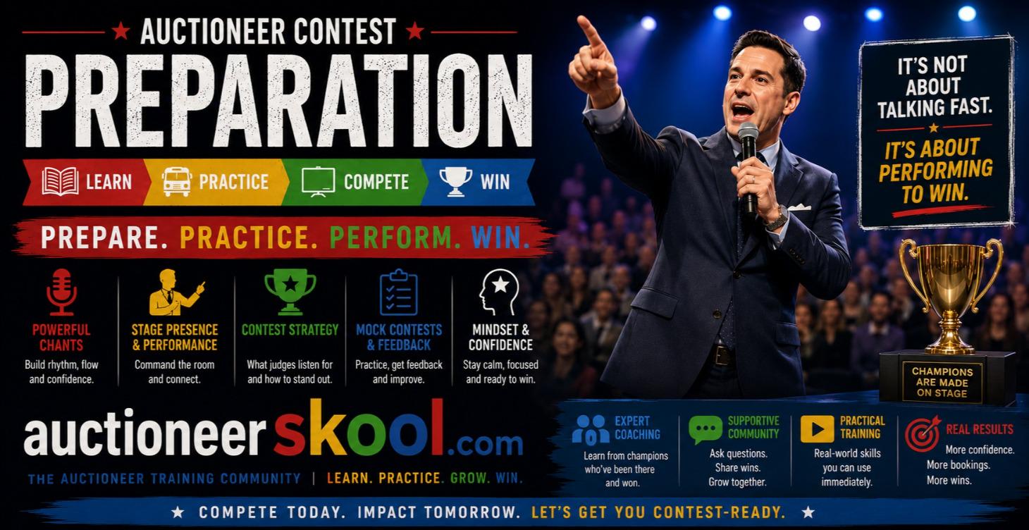 Auctioneer Contest Preparation
