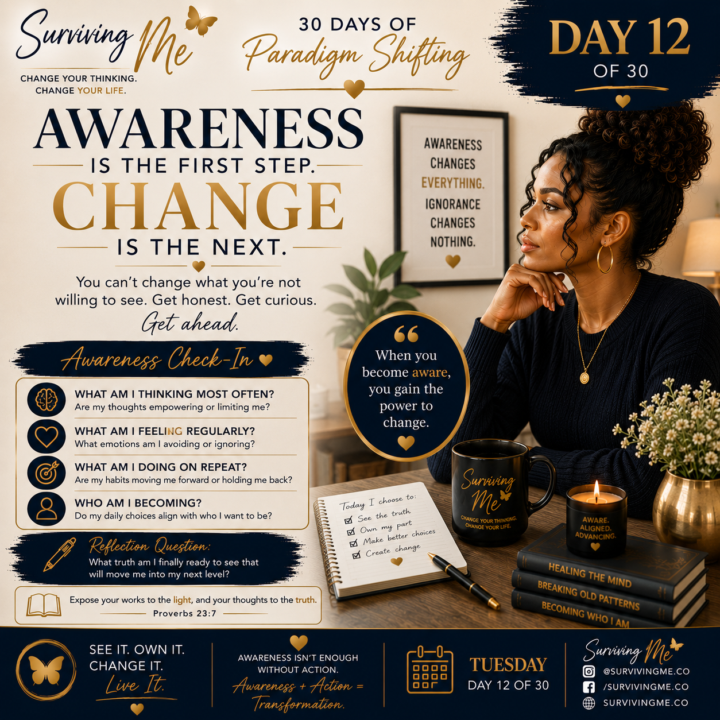 ✨ DAY 12 | Awareness Is the First Step. Change Is the Next