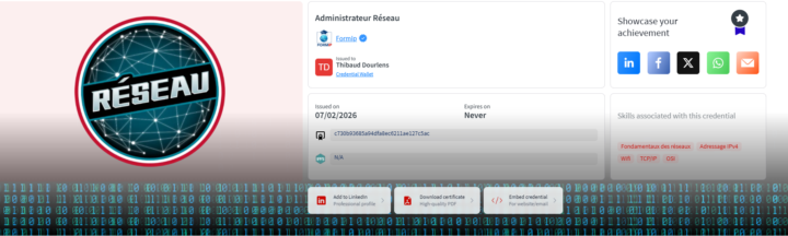 Module "Réseau" CCNA terminé !