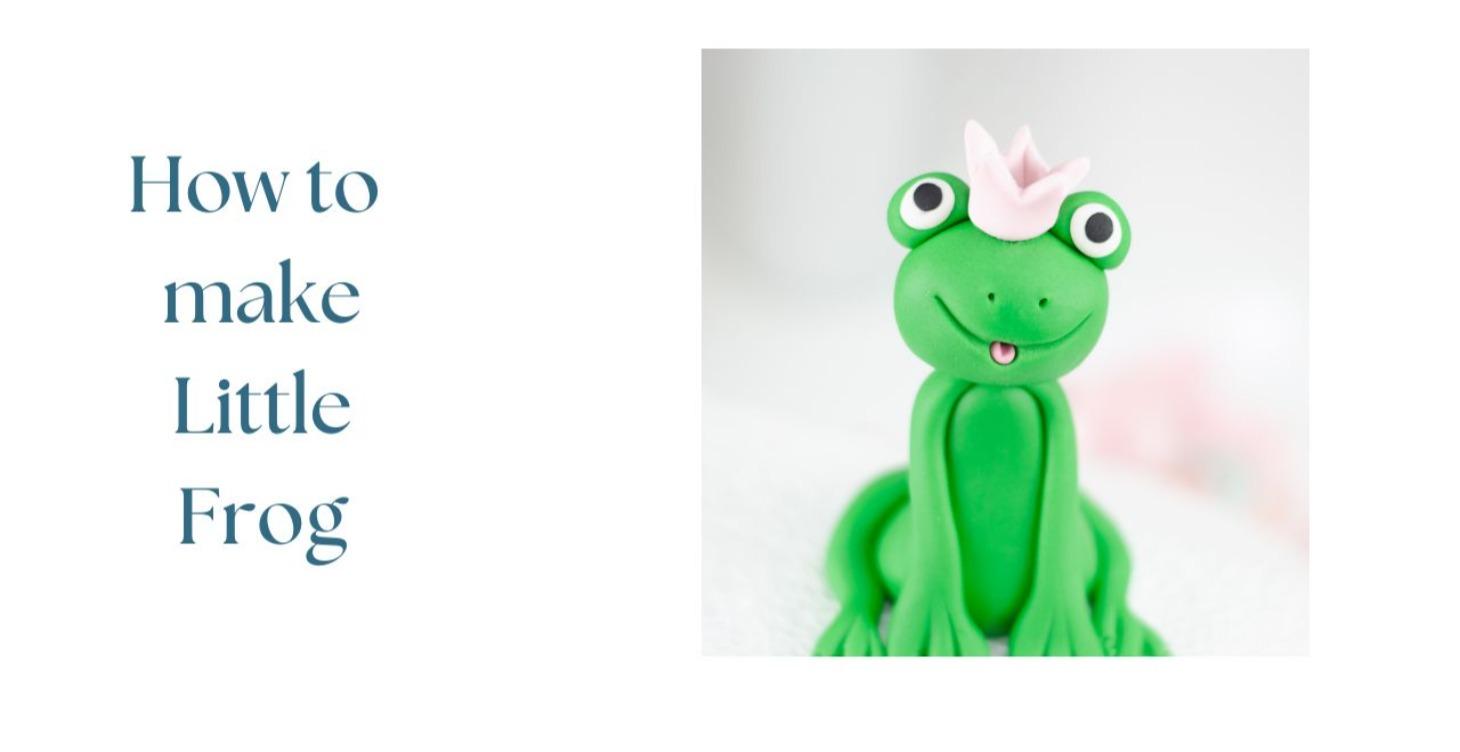 How to make little frog from fondant