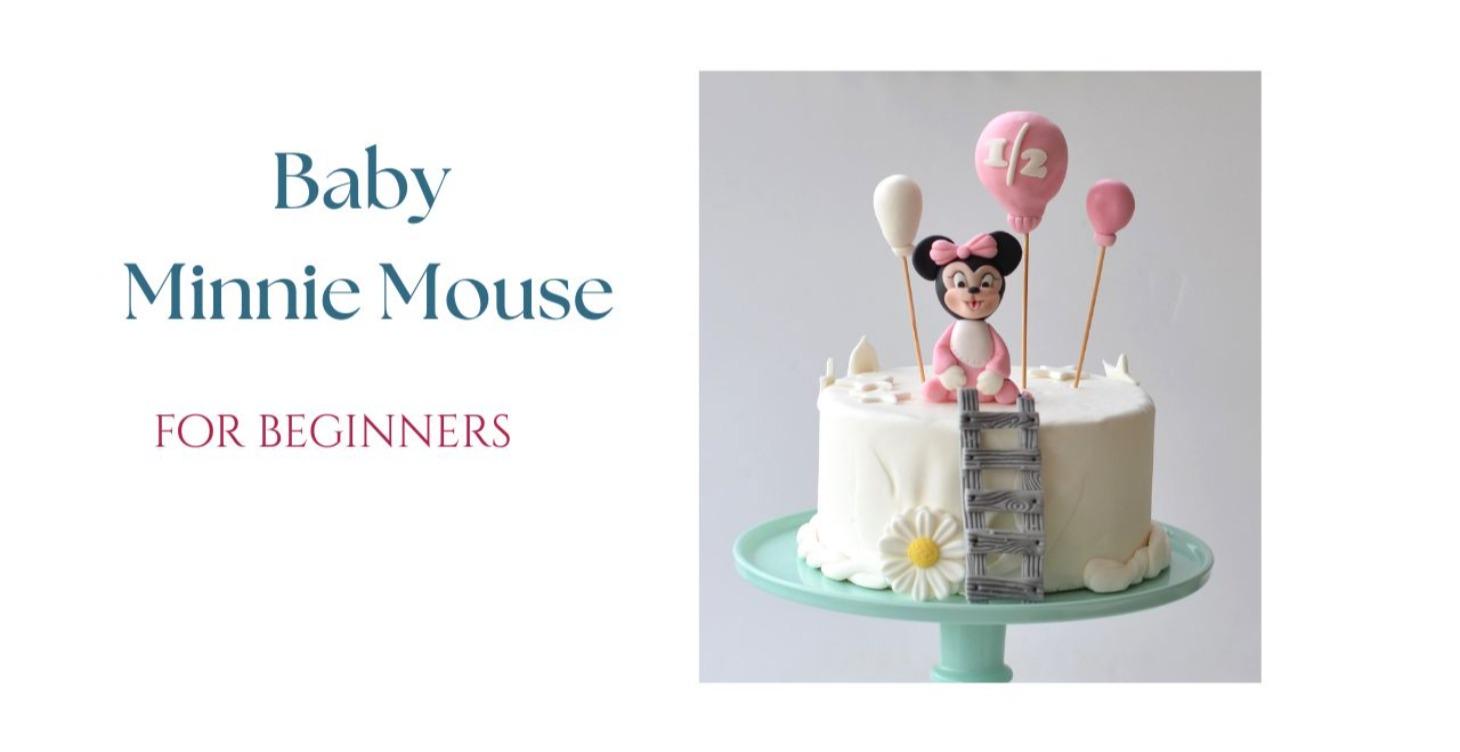 How to make Baby Minnie Mouse from Fondant