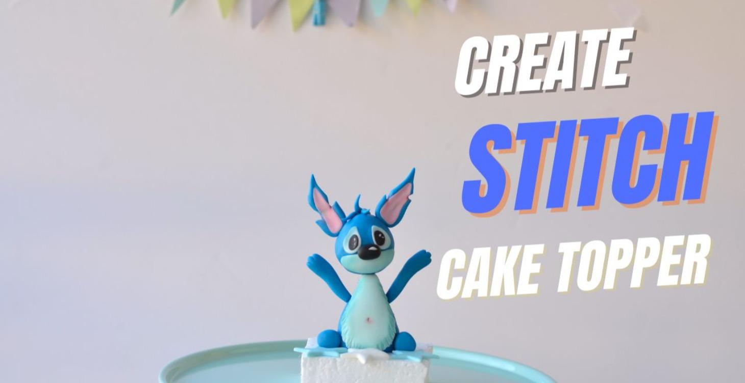 HOW TO MAKE STITCH FROM FONDANT