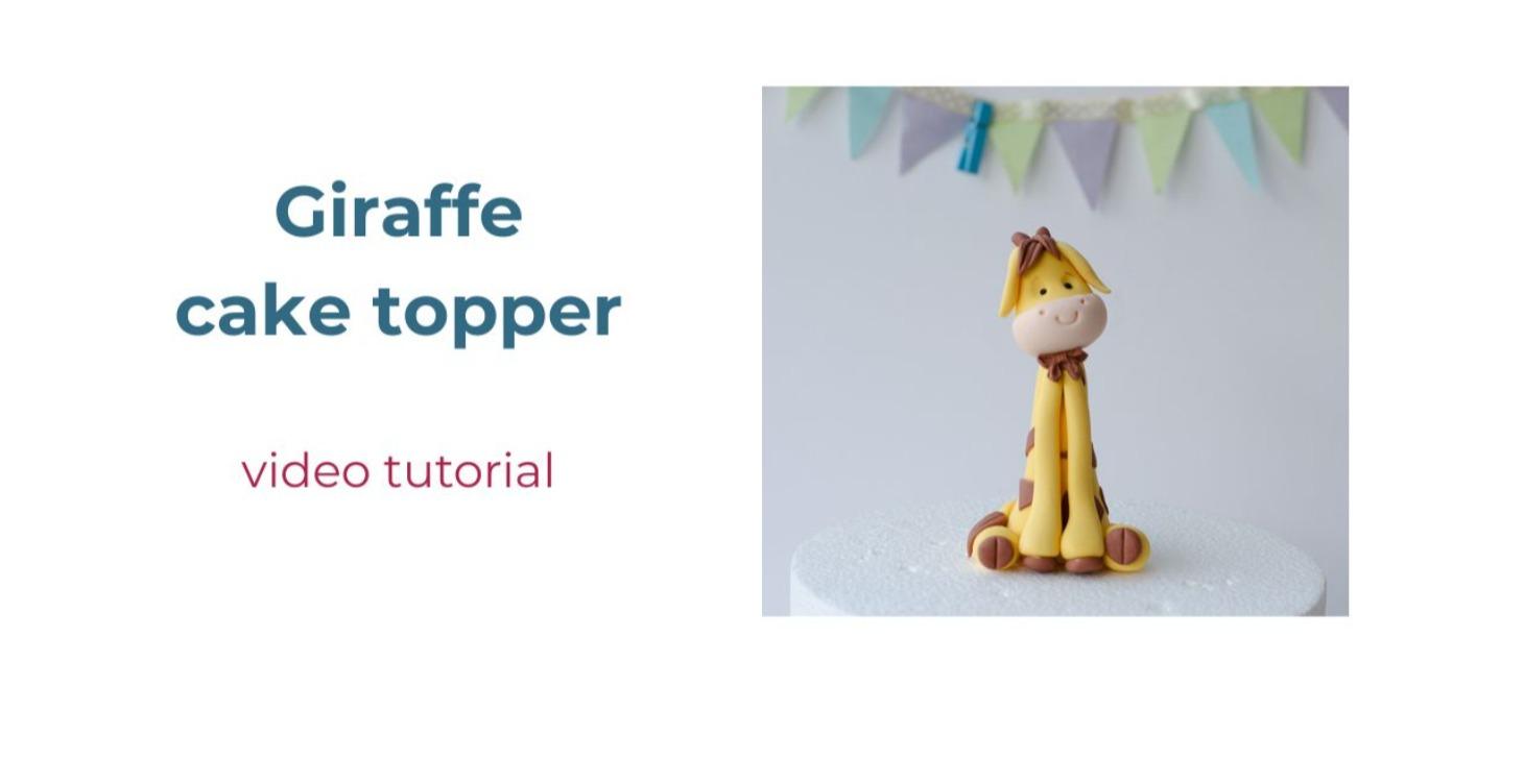 Giraffe cake topper