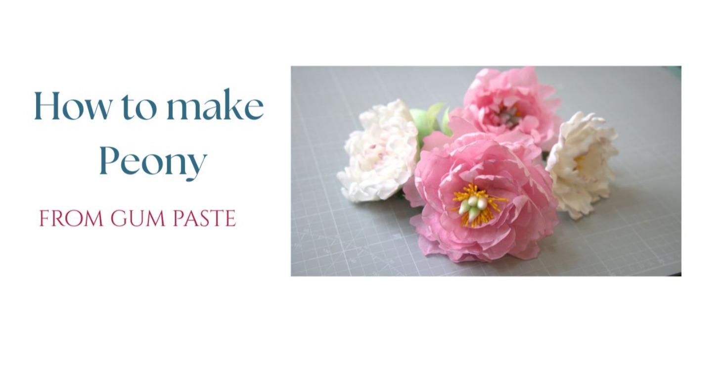 How to make the Perfect Peony from gumpaste
