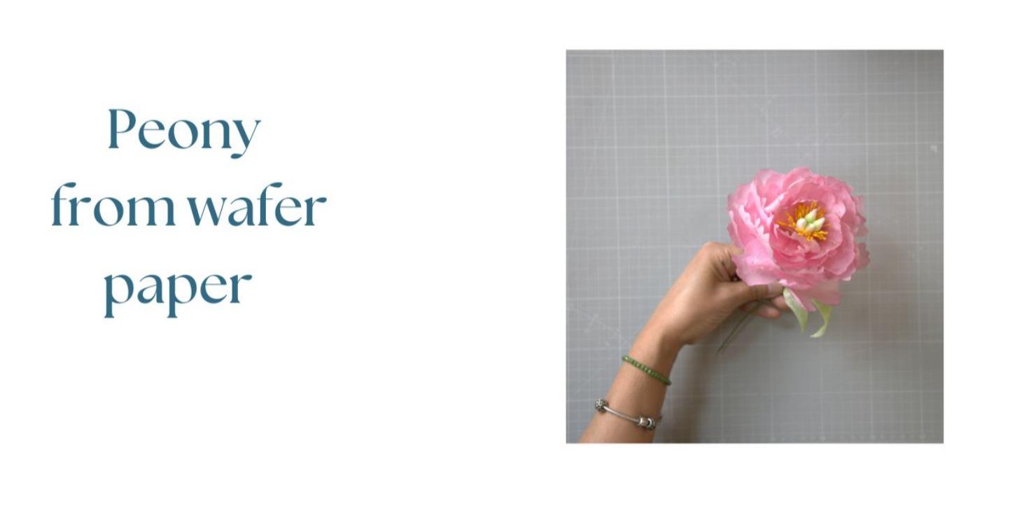 How to make Peony from wafer paper