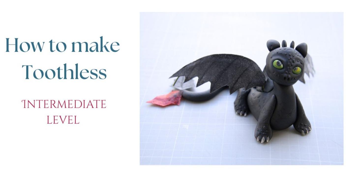 How to Make a Toothless Dragon Cake Topper