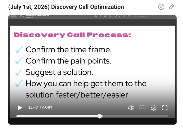 Podcast Monetization Training REPLAY has been posted.