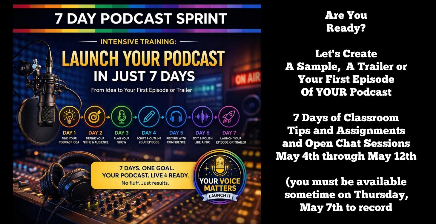 7 Day Podcast Sprint