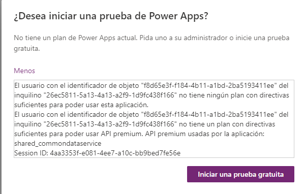 Planes Power Apps