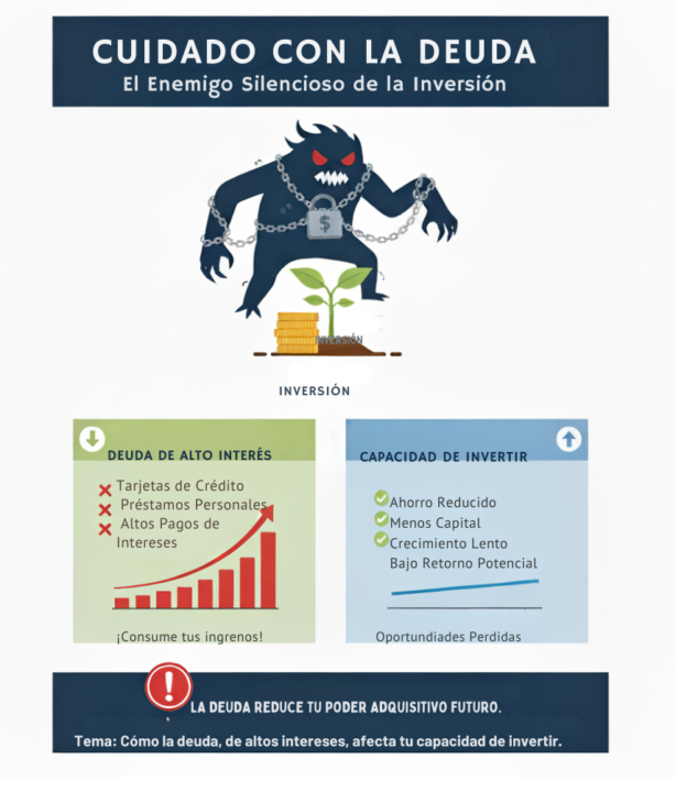 ¡CUIDADO! La Deuda es el Ladrón Silencioso de Tu Inversión 😱