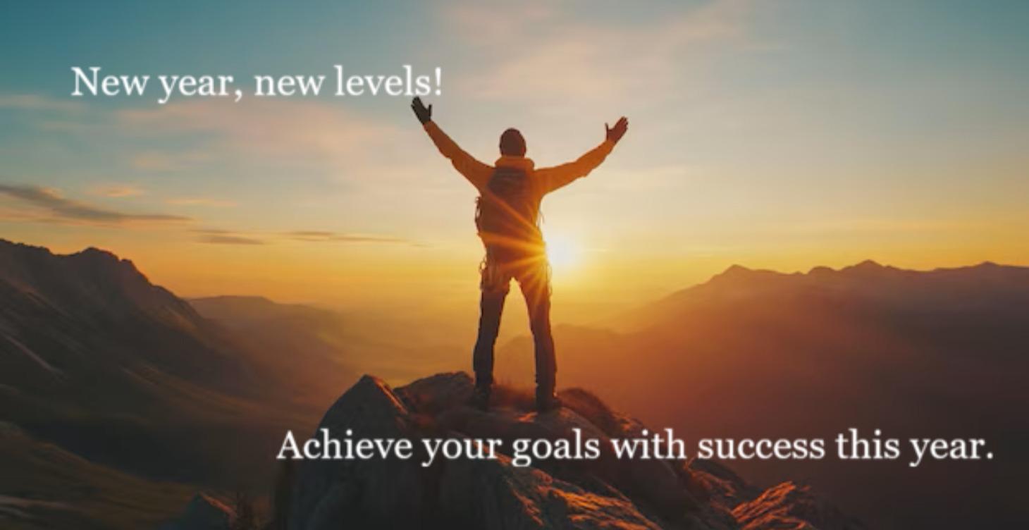 Achieve your goals this year.