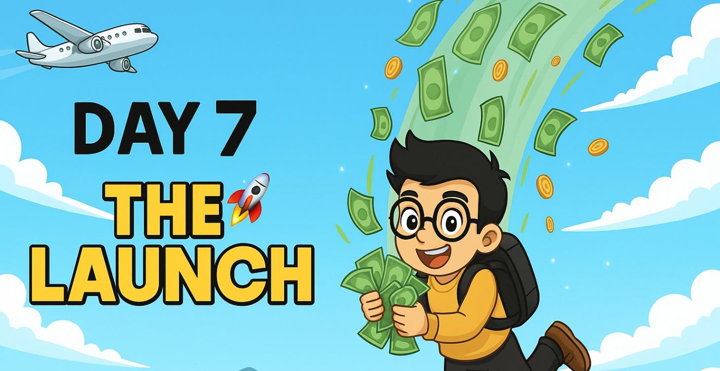 DAY 𝟽 ᐧ 🚀 - The Launch
