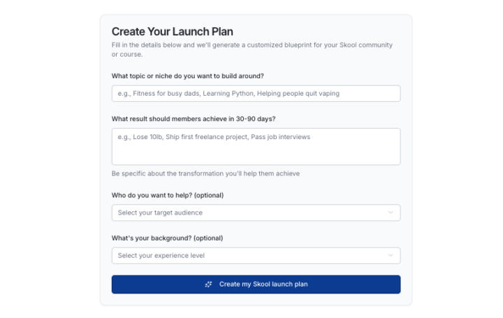 Get your FREE Skool Launch Plan 🔥