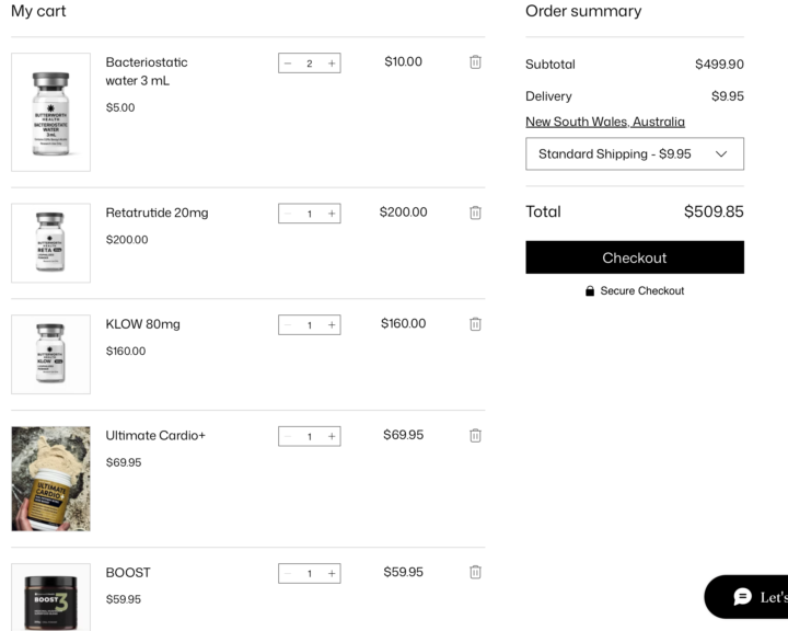 Phase 1 Peptides and Supplements