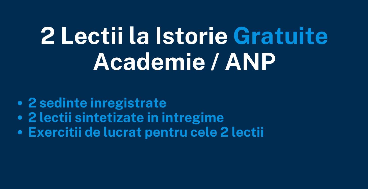 2 Lectii Gratuite - Istorie