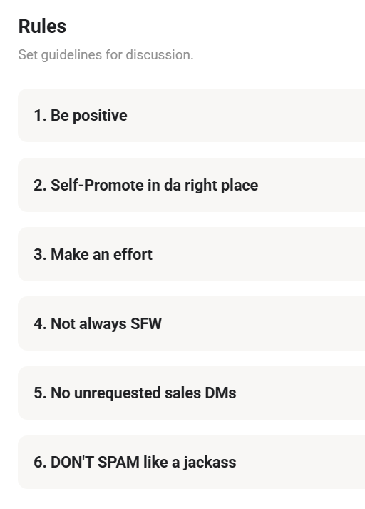 Updated Community Rules as of DEC. 19th 2025 