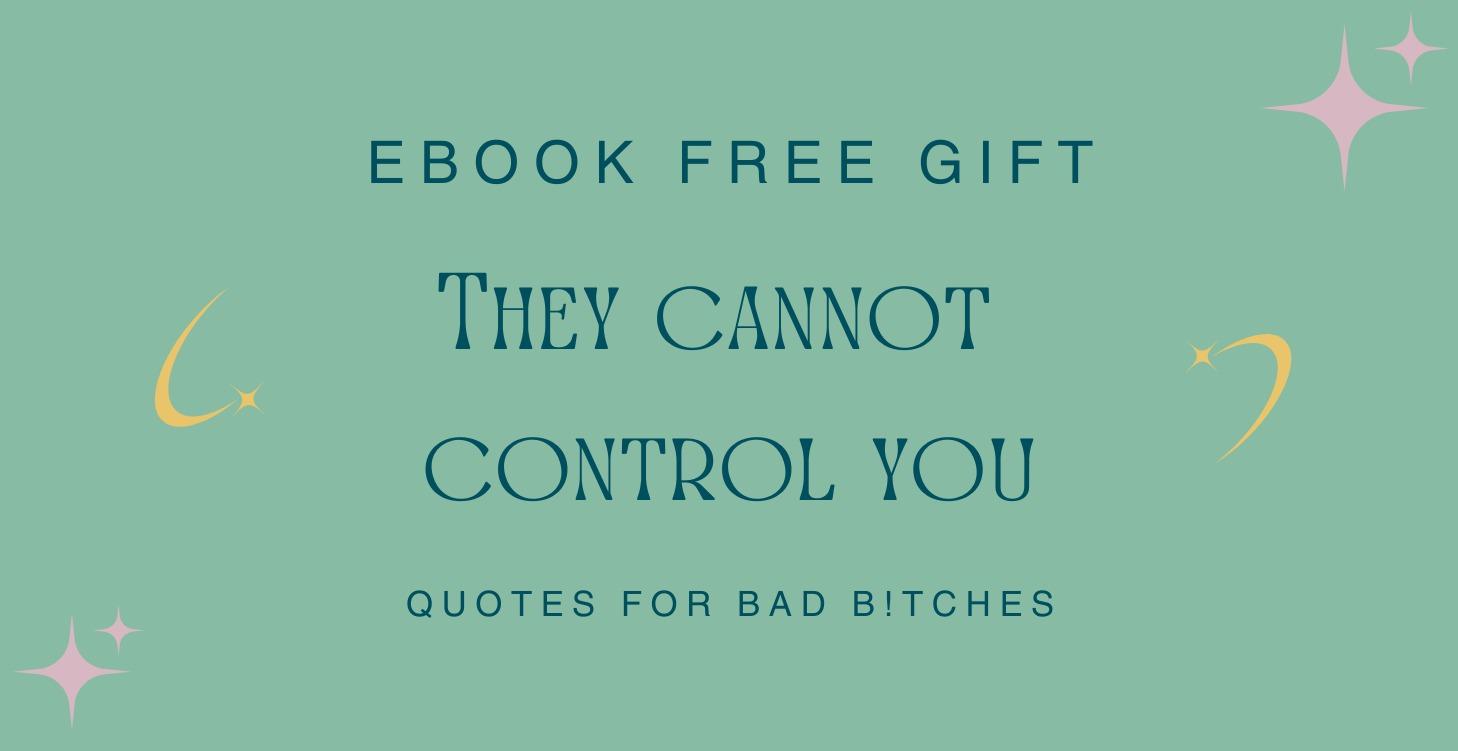 FREE Ebook - They Cannot Control You