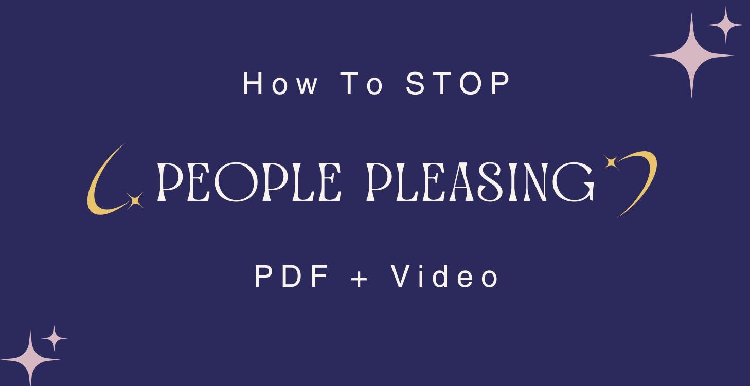 How to stop people pleasing