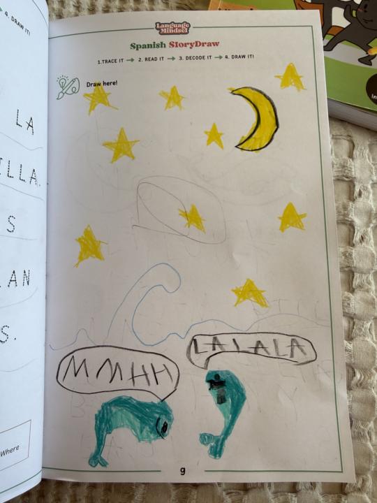 Drawing in the workbook