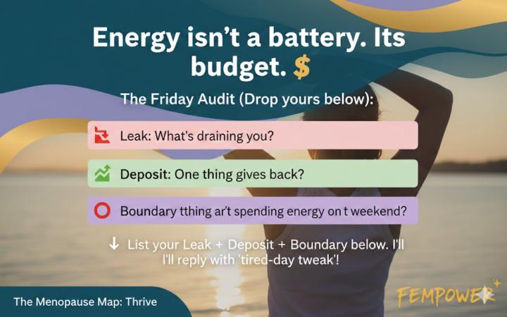 Energy isn’t a battery. It’s a budget. 💰