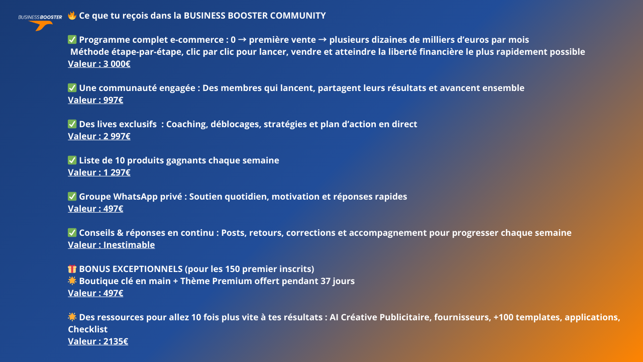 BUSINESS BOOSTER