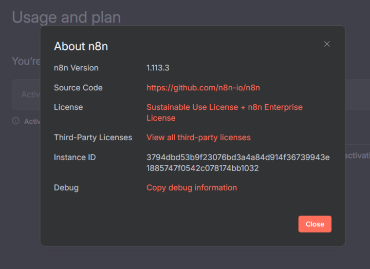 n8n Self host update