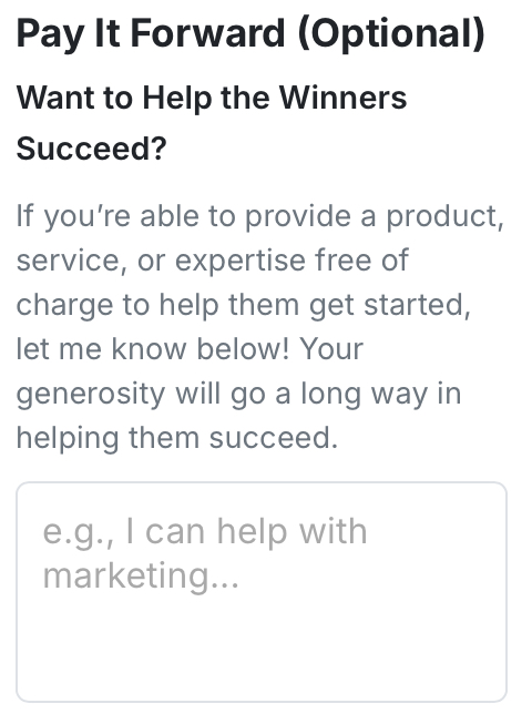 Want to Help the 🏆Winners Succeed? Yes!