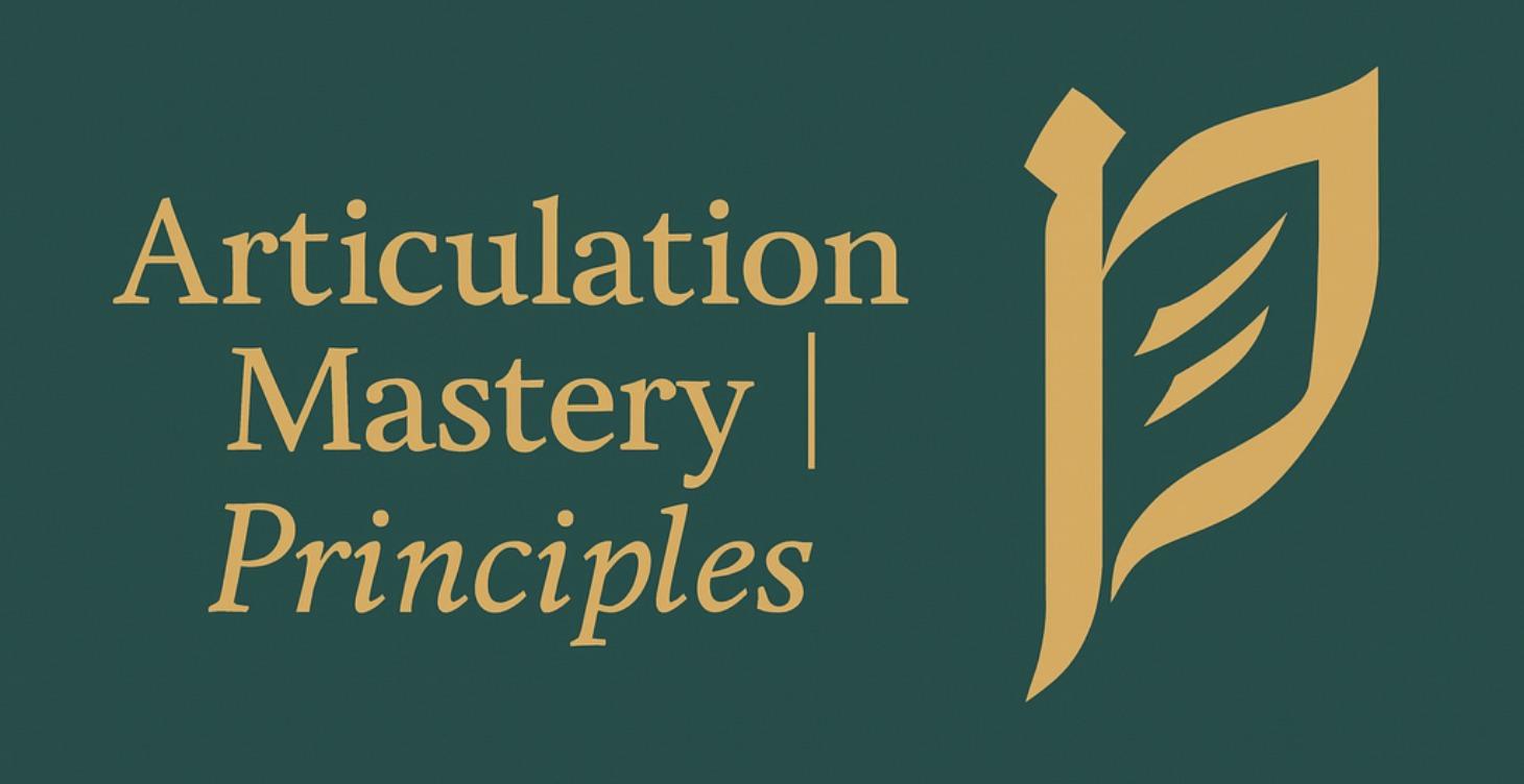 Articulation Mastery | Principles