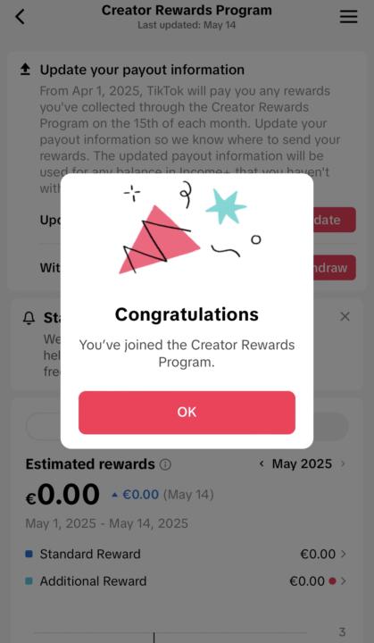 TikTok Account monitize everyone congrats to me 