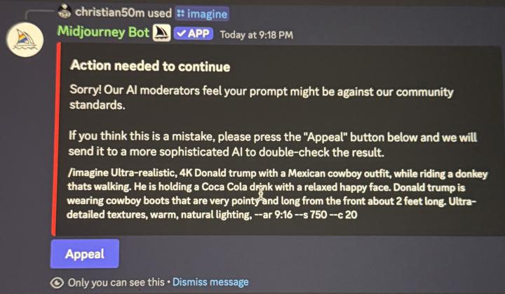 My First Ai prompt got rejected 😂⛔️